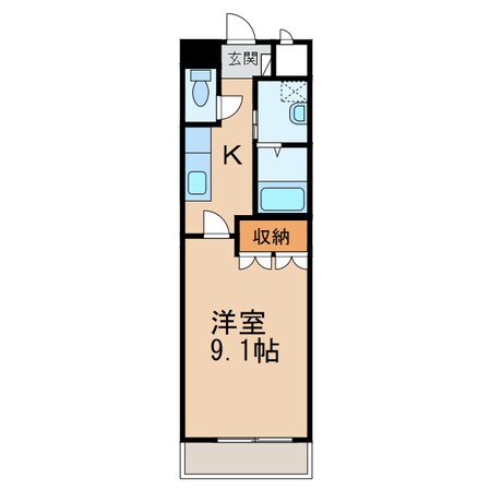 紀和駅 徒歩7分 1階の物件間取画像